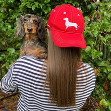 Load image into Gallery viewer, Red Sausage Dog Hat
